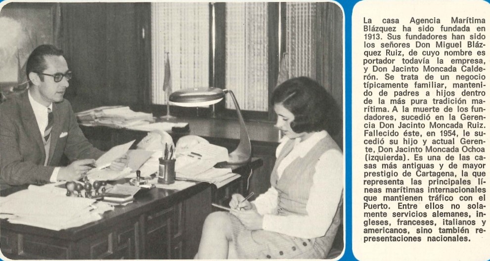 Historia Agencia Maritima Blazquez